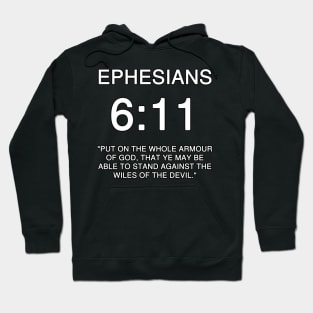 Ephesians 6:11 Bible Verse KJV Text Hoodie